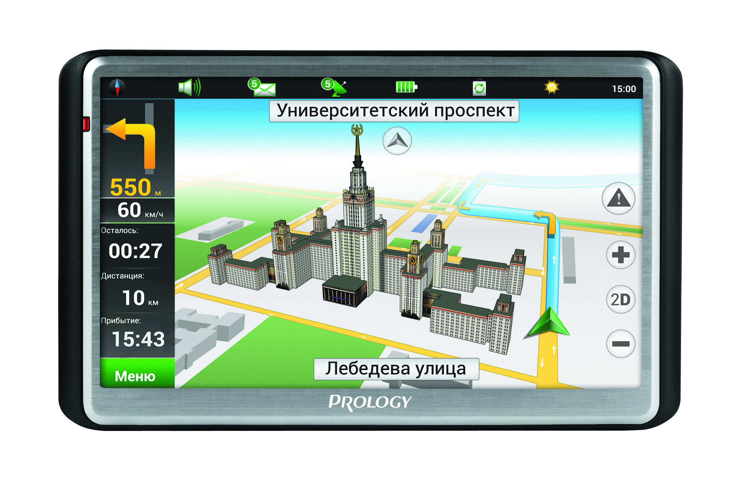 Изображение продукта PROLOGY iMap-5600 Black портативная навигационная система - 5