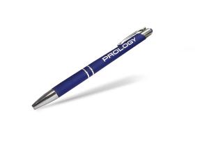 Изображение продукта Ручка soft-touch брендированная - PROLOGY металлическая, синяя